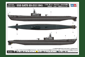Hobby Boss 83523 USS GATO SS-212 1941 1/350 – zdjęcie 3