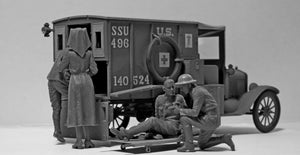 ICM 35662 Model T 1917 Ambulance with US Medical Personnel 1/35 – image 3