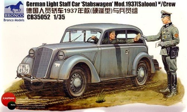 Bronco CB35052 Opel Stabswagen Mod.1937 w/crew 1/35