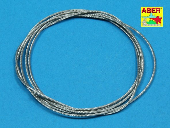 Câbles de remorquage en acier inoxydable Aber TCS09, diamètre 0,9 mm, longueur 1 m