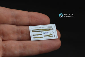 Quinta Studio QR+48103 British Fighter Seatbelts (mid WWII) (with metal buckles) (All kits) 1/48 – immagine 3