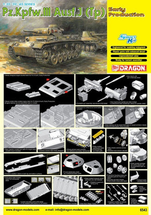 Dragon 6543 Pz.Kpfw.III Ausf.J (Tp) Early Production 1/35 – immagine 2