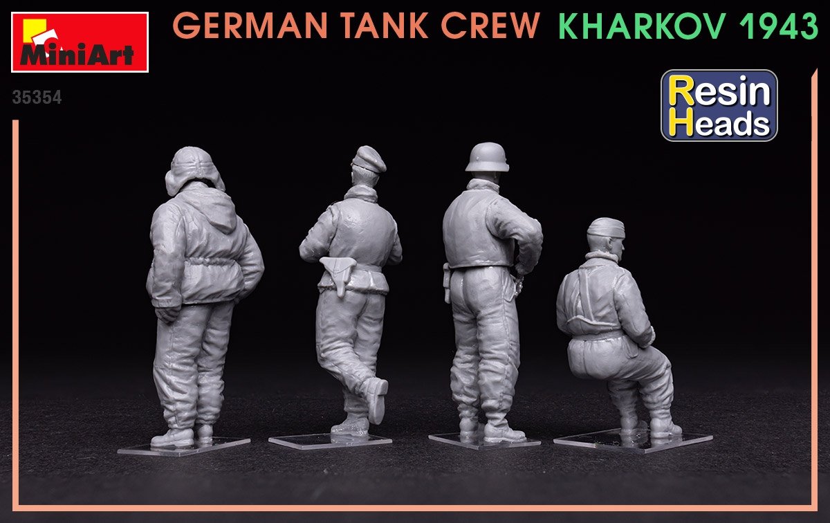 MiniArt 35354 Équipage de char allemand Kharkov 1943 (Têtes en résine) 1/35 – image 5