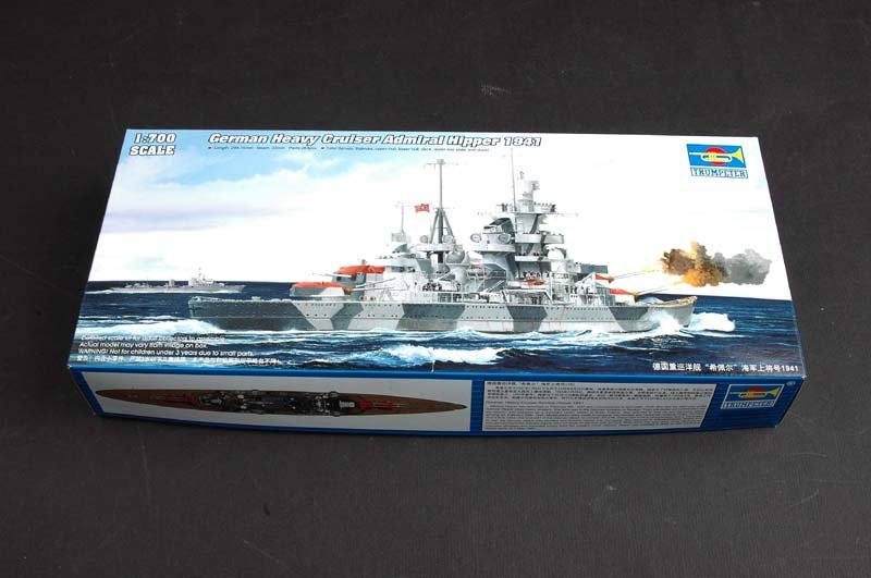 Trumpeter 05776 German Cruiser Admiral Hipper 1941 1/700 – immagine 2