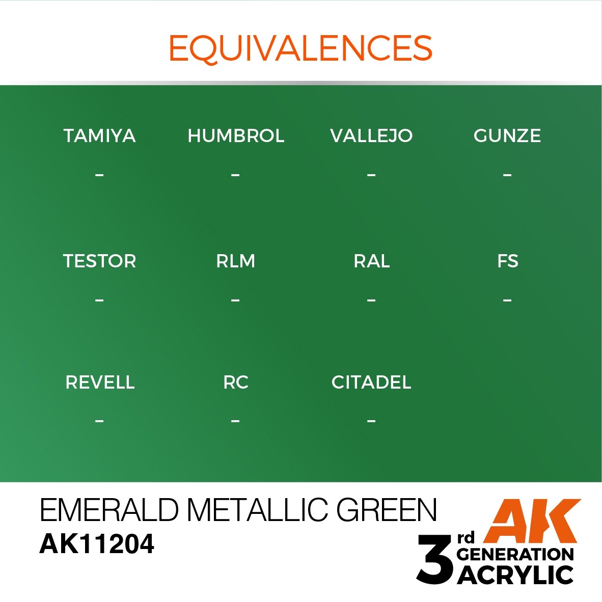AK Interactive AK11204 EMERALD METALLIC GREEN – METALLIC 17ml – immagine 3