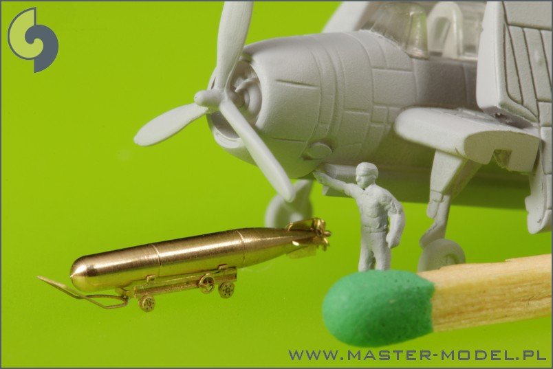 Master SM-350-072 USN Airborne torpedoes Mark 13 (22.4in) with trolleys - early type (10 pcs) – immagine 7