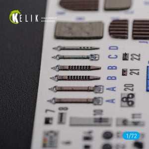 Décalcomanies 3D intérieures KELIK K72107 KI-21 pour maquette ICM au 1/72 – image 8