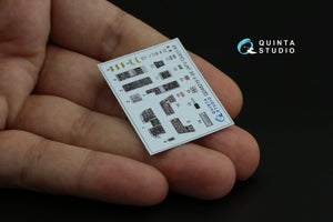 Quinta Studio QD48219 F-5E 3D-Printed &amp;amp; coloured Interior on decal paper (AFV club) 1/48 – immagine 3