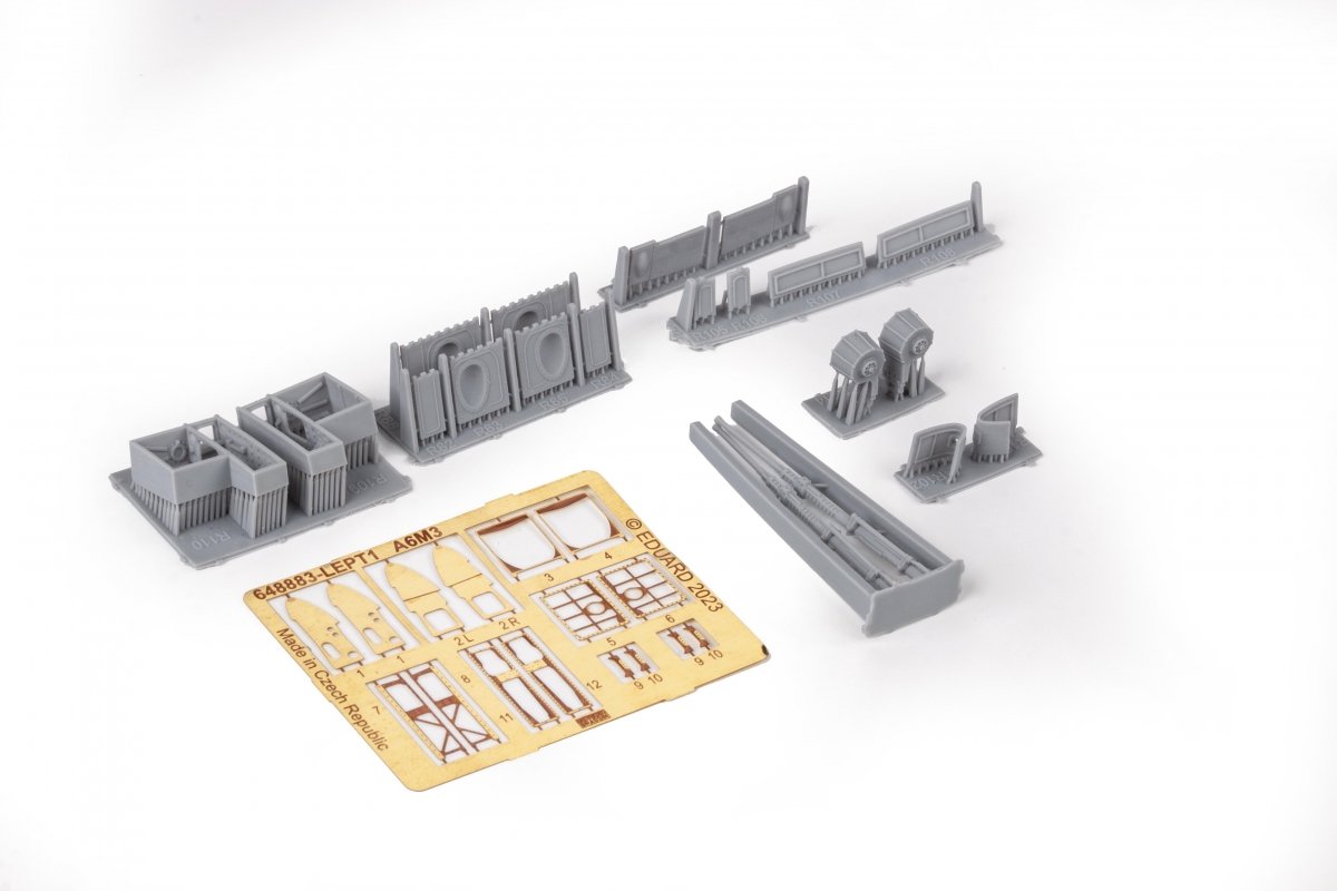 Eduard 648884 A6M3 gun bays long barrel PRINT EDUARD 1/48 – immagine 4