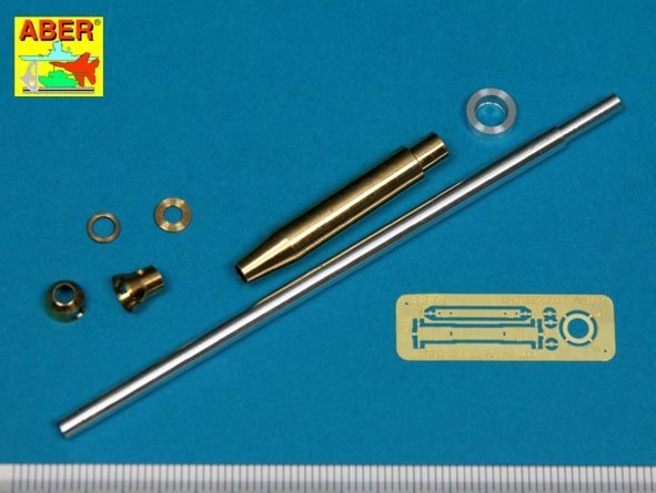 Aber 35L-313 Barrel for British 17pdr Anti-Tank Gun Mk.I with ball-shaped muzzle brake / Lufa do angielskiej 17 funtowej przeciw-pancernej armaty Mk.I z kulistym hamulcem wylotowym 1/35 – immagine 3