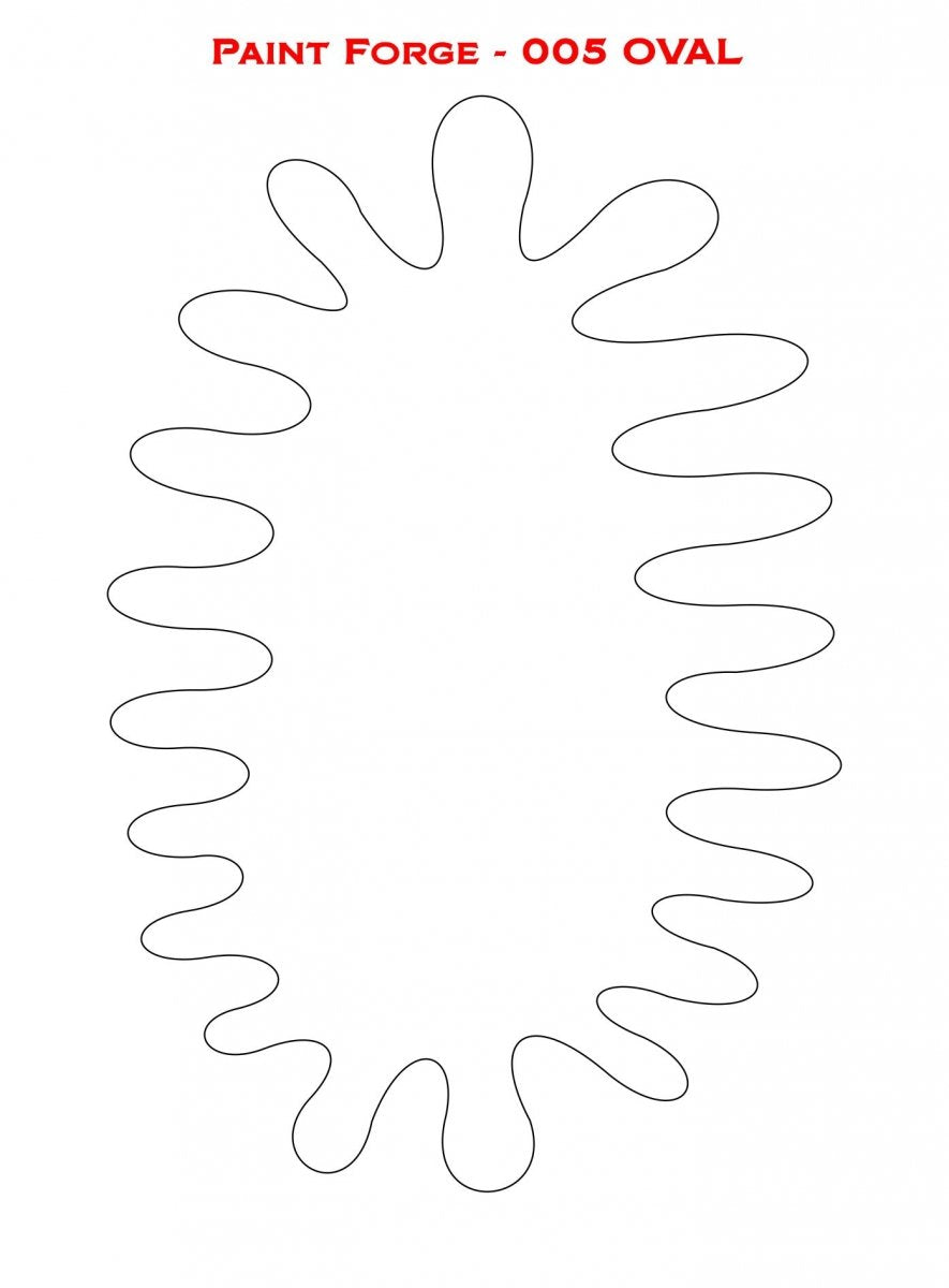 Paint Forge PFST005M STENCIL - OVAL – immagine 2