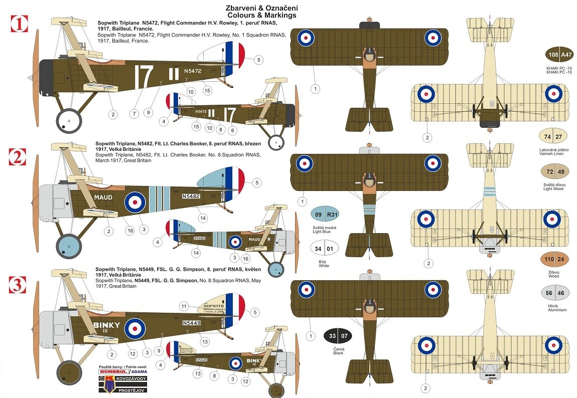 Kovozavody Prostejov KPM0183 Sopwith Triplane Aces 1/72 – image 2