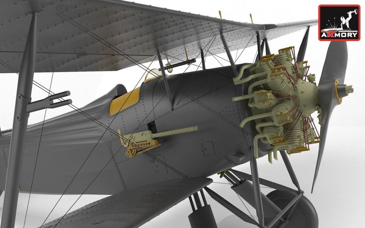 Armory Models 48001 Fairey Flycatcher British interwar FAA Fighter, early version, w/ Jaguar-III engine 1/48 – immagine 6