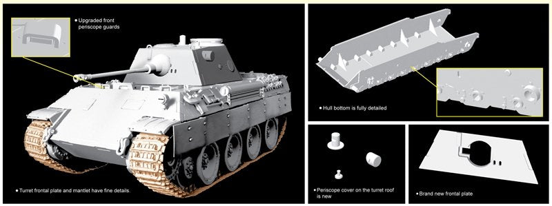 Dragon 6821 Pz.Beob.Wg.V Panther mit 5cm Kw.K.39/1 – zdjęcie 3