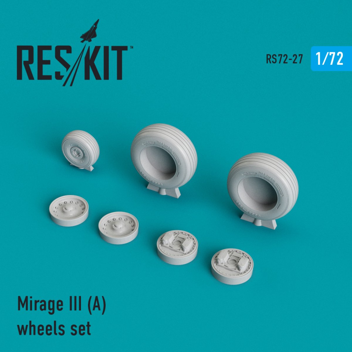 RESKIT RS72-0027 MIRAGE IIIA WHEELS SET 1/72