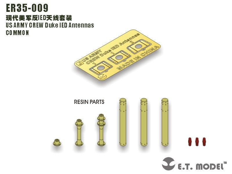 E.T. Model ER35-009 US ARMY CREW Duke IED Antennas 1/35 – imagen 2
