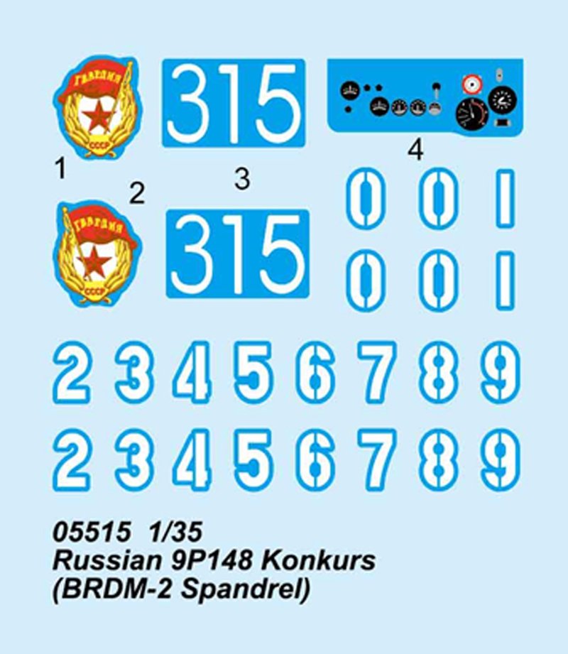 Trumpeter 05515 Russian 9P148 Konkurs BRDM-2 Spandrel 1/35 – Bild 4