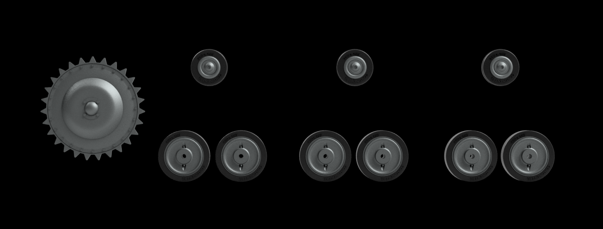 Panzer Art RE35-786 Pz.Kpfw II a Road wheels set 1/35 – immagine 2