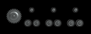 Panzer Art RE35-786 Pz.Kpfw II a Road wheels set 1/35 – immagine 2