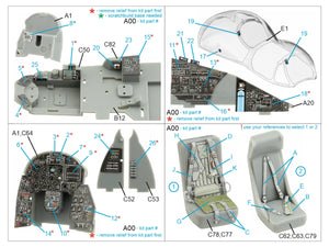 Quinta Studio QD48406 Mi-24 Nato Hind 3D-Printed &amp;amp; coloured Interior on decal paper (Trumpeter) 1/48 – immagine 2