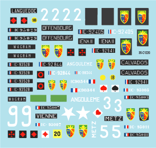 Star Decals 35-C1220 Indochine # 5. 1er Regiment de Chasseurs 1/35 – immagine 3