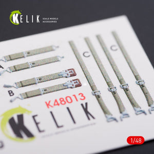 KELIK K48013 F-82 (F,G) &amp;quot;TWIN MUSTANG&amp;quot; INTERIOR 3D DECALS FOR MODELSVIT KIT 1/48 – immagine 3