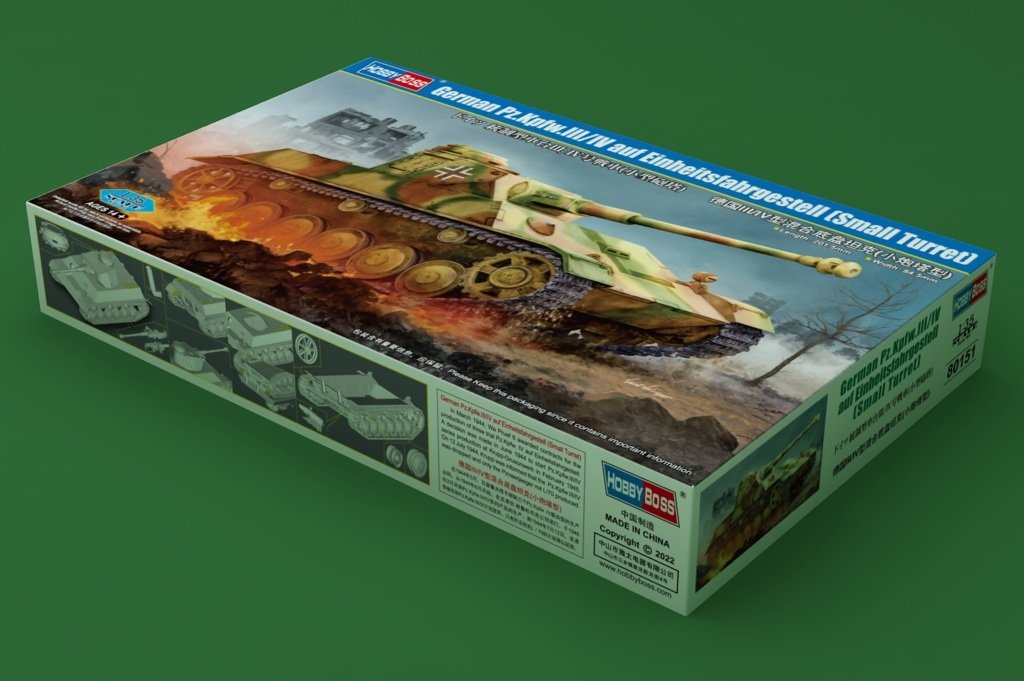 Hobby Boss 80151 German Type III/IV Hybrid Chassis Tank Small Turret 1/35 – immagine 2