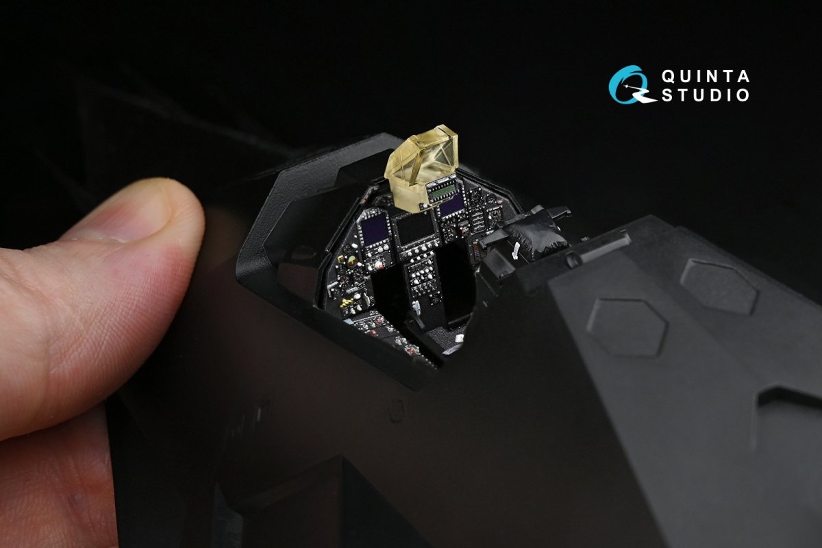 Quinta Studio QD48169 F-117A 3D-Printed &amp;amp; coloured Interior on decal paper (for Tamiya kit) 1/48 – immagine 4