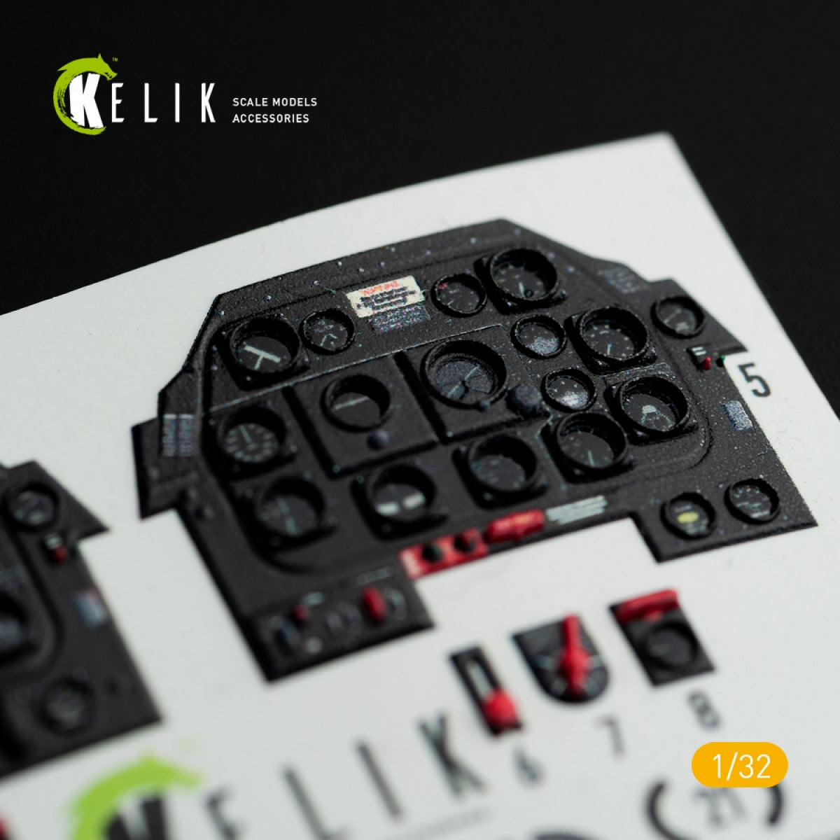 KELIK K32015 P-51D MUSTANG - INTERIOR 3D DECAL FOR TAMIYA KIT 1/32 – immagine 5