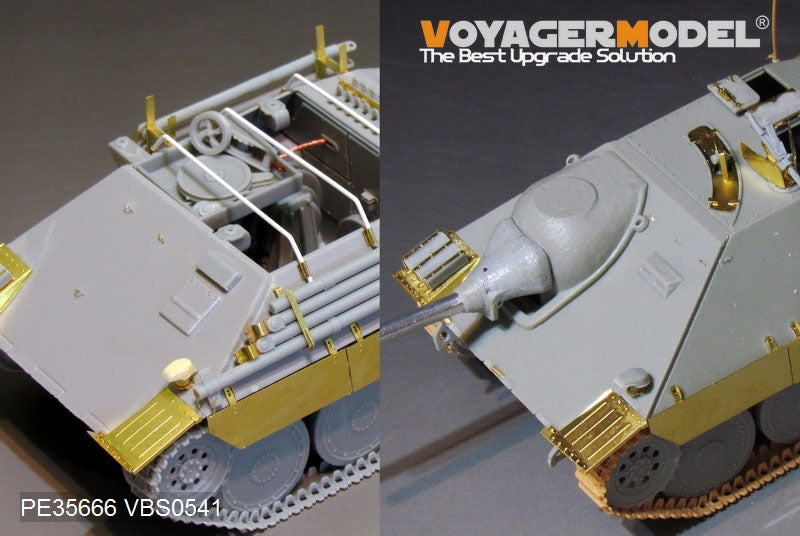 Voyager Model PE35666B WWII German Hetzer Tank Destroyer (includes a metal barrel) For DRAGON 6030 1/35 – immagine 10