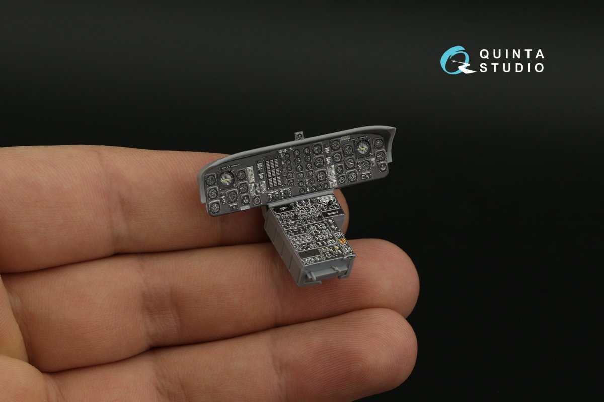 Quinta Studio QDS-35100 CH-54A 3D-Printed &amp;amp; colored Interior on decal paper (ICM) (Small version) 1/35 – image 3