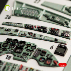 KELIK K48052 SU-27UB FLANKER INTERIOR 3D DECALS FOR GWH KIT 1/48 – zdjęcie 2