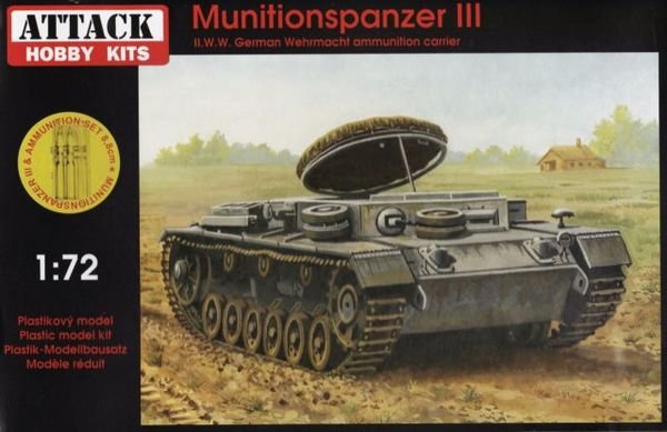 Attaque 72889 Munitionspanzer III avec ensemble de munitions (1/72)