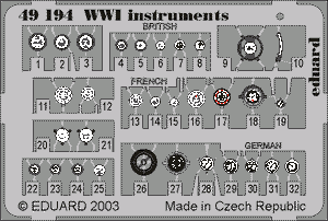 Eduard 49194 WWI Instruments 1/48