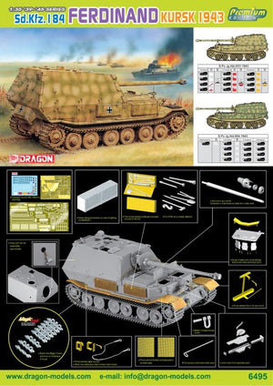 Dragon 6495 Sd.Kfz.184 Ferdinand - Koursk 1943 (1/35) – image 3