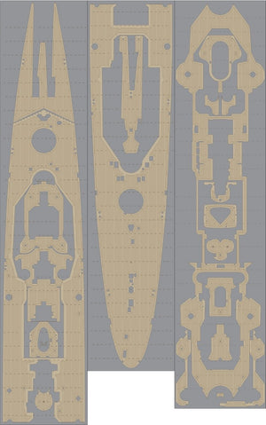 Pontos 35018WD1 DKM Hipper Wooden Deck set 1/350