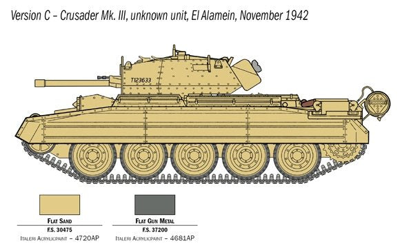 Italeri 6592 Crusader Mk. III with British Crew 1/35 – immagine 5