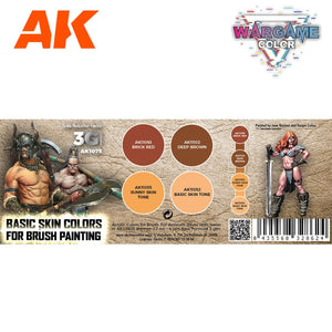 AK Interactive AK1075 WARGAME COLOR SET. BASIC SKIN COLORS. 4x17 ml – image 2