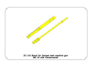 Aber 25L-03 Turned barrel for German tank machine gun MG34 1/25 – Bild 8