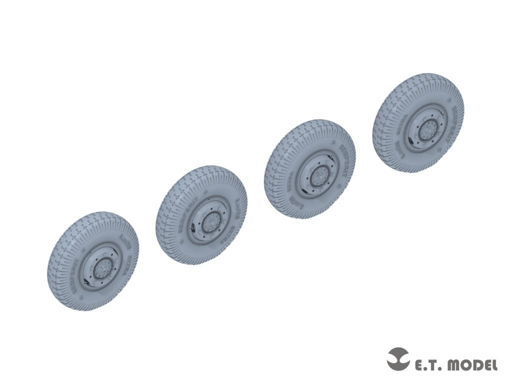 E.T. Model P35-105 WWII German Sd.Kfz.234 Large Diameter Weighted Wheels Type.5 1/35 – immagine 2