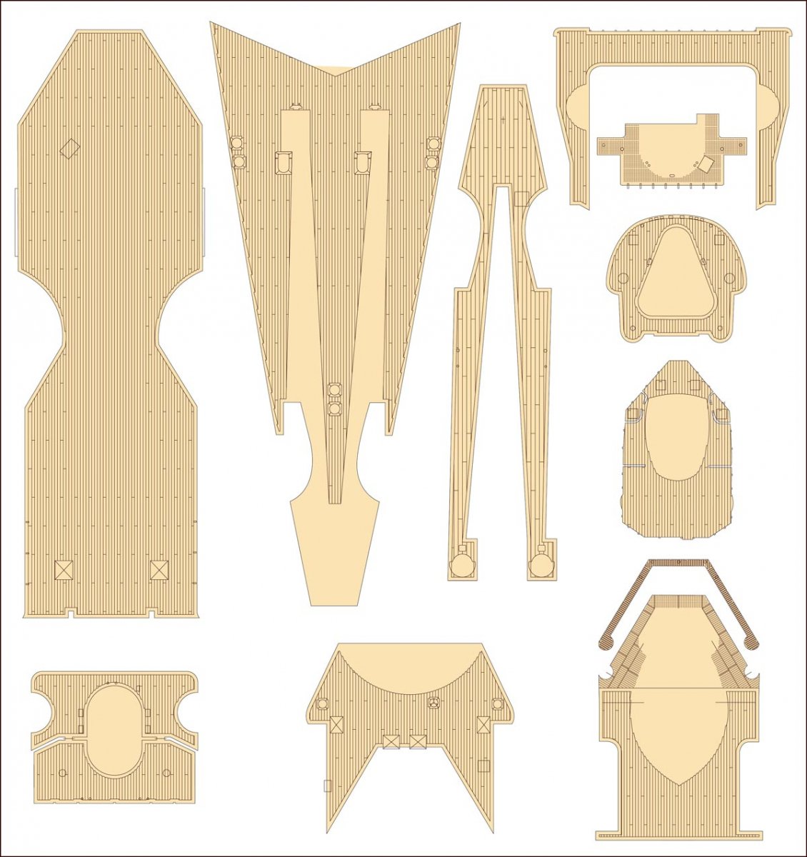 MK1 Design MD-20025 DKM Battleship SCHARNHORST VALUE PACK for Trumpeter 1/200 – zdjęcie 18