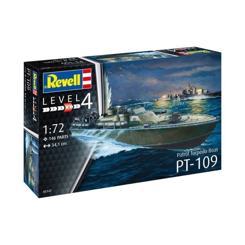 Revell 05147 Patrol Torpedo Boat PT109 Model Ship Kit 1/72