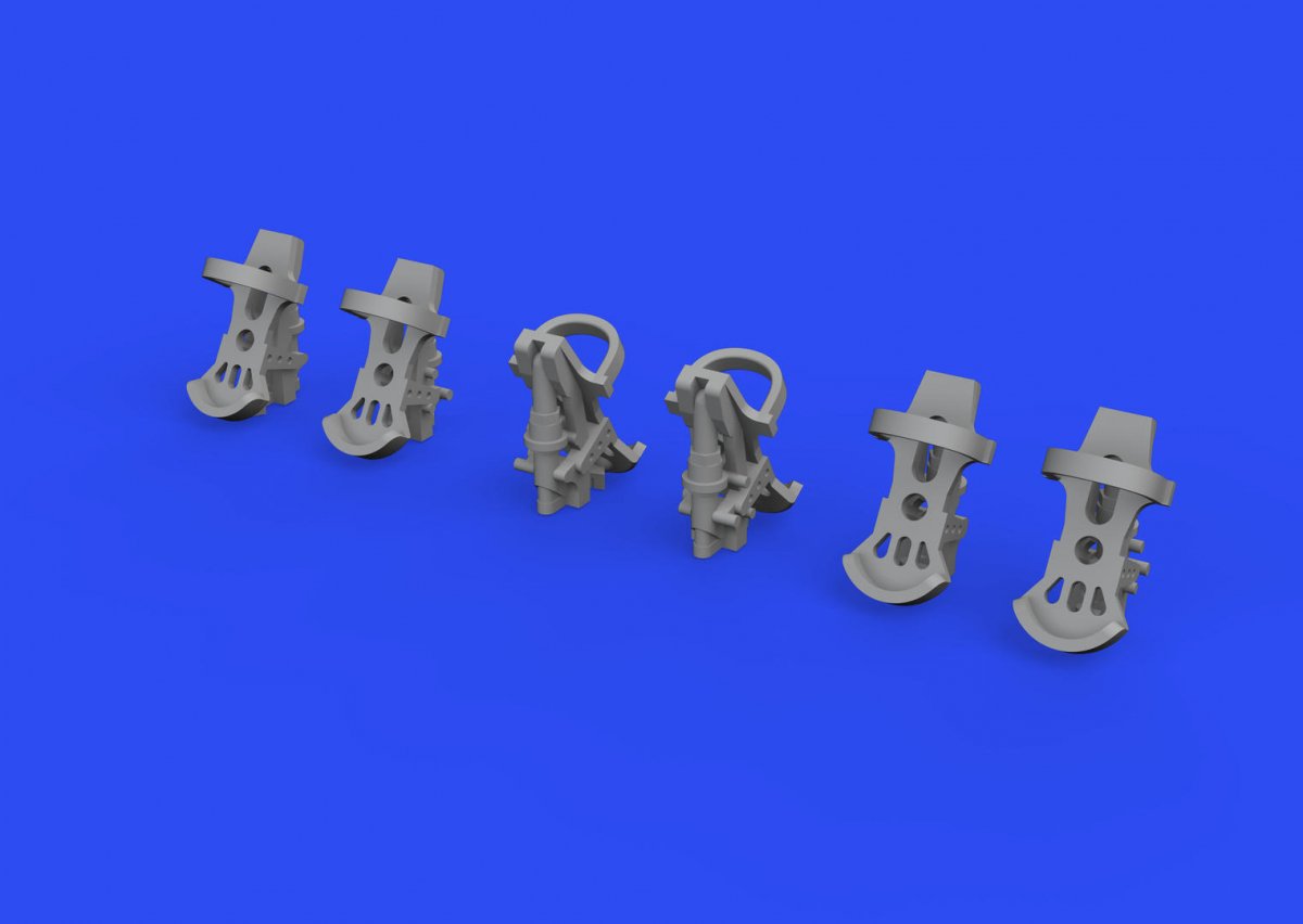 Eduard 672292 Luftwaffe rudder pedals PRINT 1/72 – zdjęcie 2