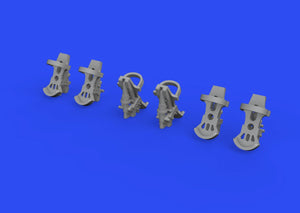 Eduard 672292 Luftwaffe rudder pedals PRINT 1/72 – zdjęcie 2