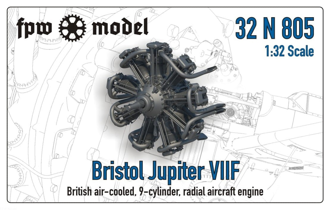 FPW Model 32N805 Bristol Jupiter VIIF 1/32
