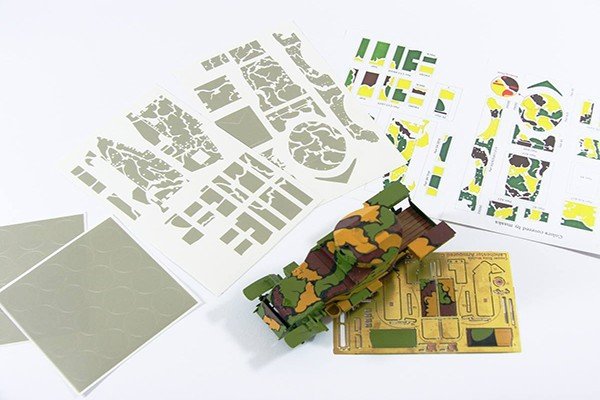 Copper State Models A35-004 Lanchester Armoured Car Belgian Camouflage Painting Masks Set (CSM kit) 1/35 – immagine 3