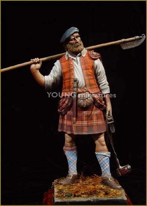 Young Miniatures YH9004 Highland Clansman 1746 90mm – immagine 2
