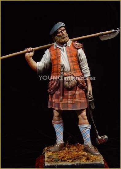 Young Miniatures YH9004 Highland Clansman 1746 90mm – immagine 2