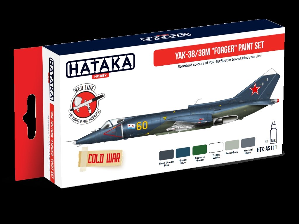 Hataka Hobby HTK-AS111 Yak-38/38M &amp;quot;Forger&amp;quot; paint set (6x17ml) – immagine 3