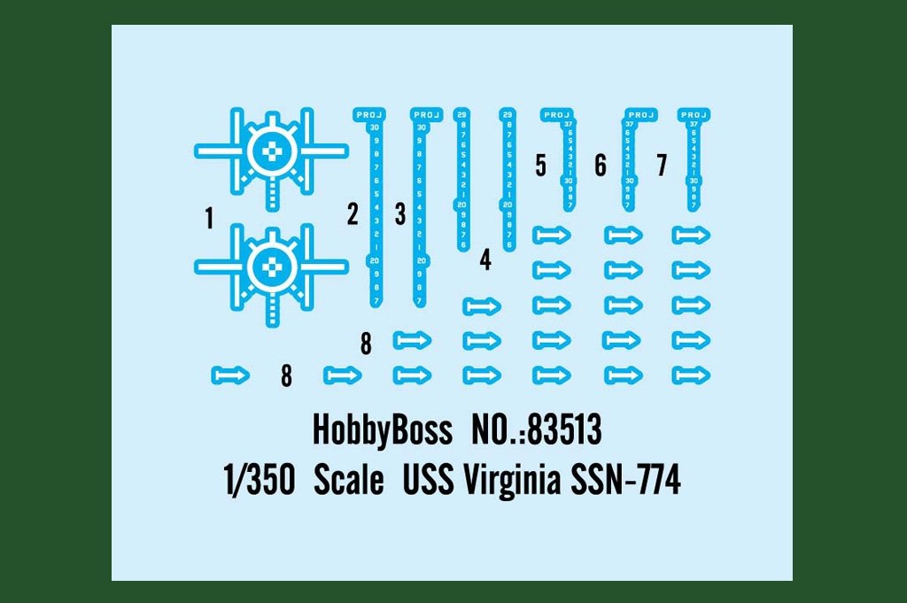 Hobby Boss 83513 USS Virginia SSN-774 1/350 – zdjęcie 5